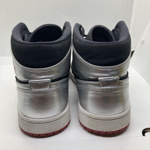 Nike Air Jordan 1 Mid Johnny Kilroy Mens Size 8 Shoes Black Silver 554724 057 main image 6